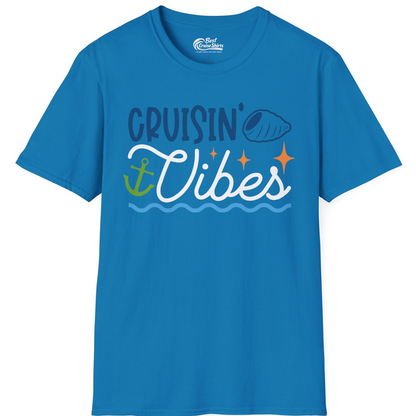 Cruisin Vibes Shirt T-Shirt – Sapphire – Best Cruise Shirts