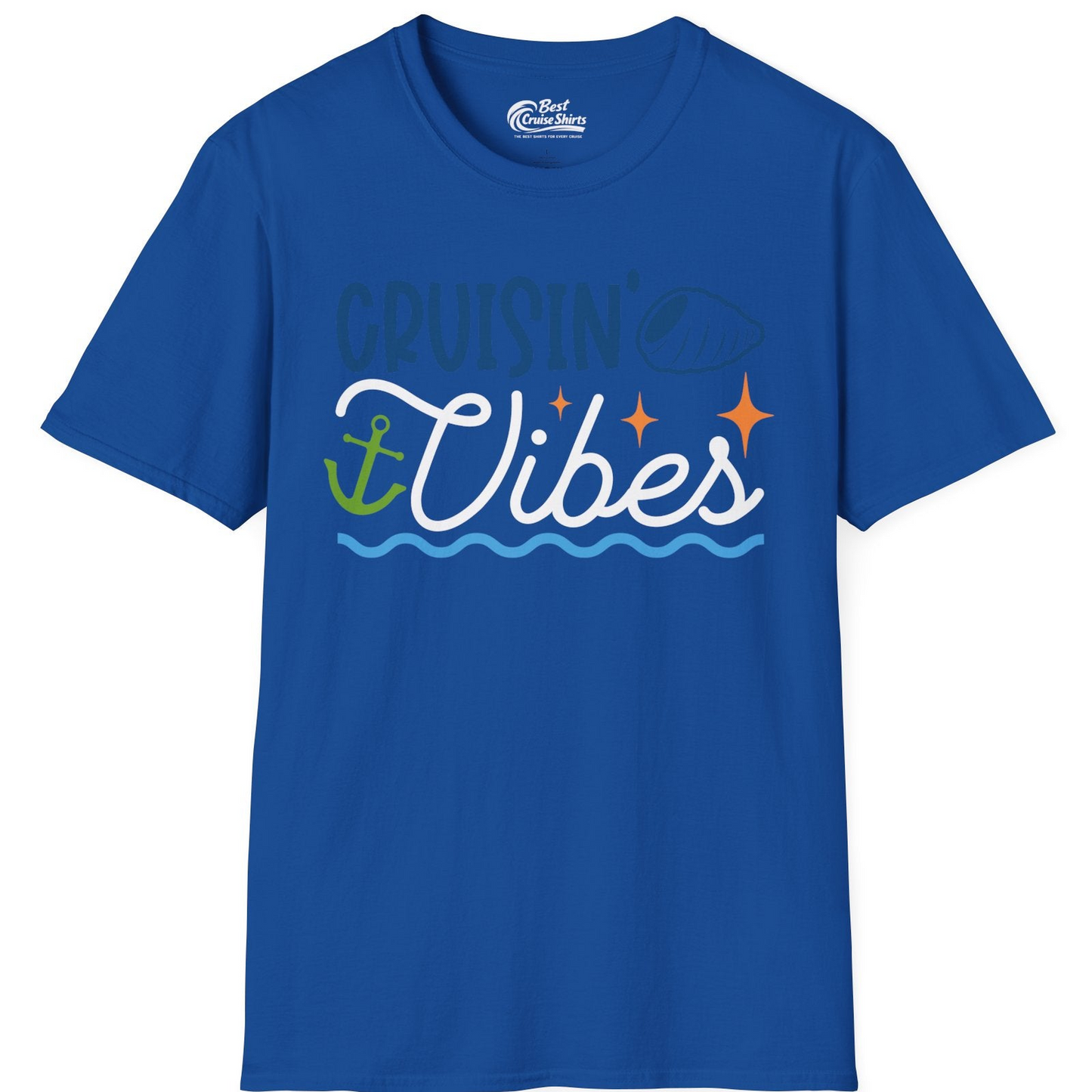 Cruisin Vibes Shirt T-Shirt – Royal – Best Cruise Shirts