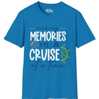 Making Memories on a Cruise Nautical Family Vacation Shirt — T-Shirt T-Shirt – Sapphire – Best Cruise Shirts