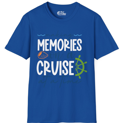 Making Memories on a Cruise Nautical Family Vacation Shirt — T-Shirt T-Shirt – Royal – Best Cruise Shirts