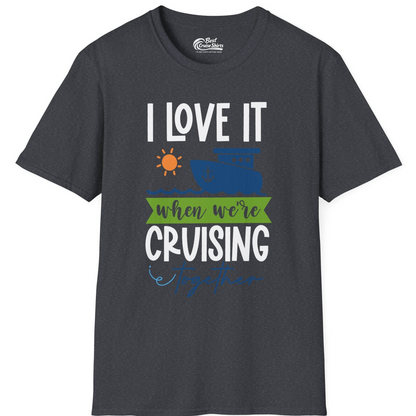 Cruising Together Shirt T-Shirt – Dark Heather Grey – Best Cruise Shirts
