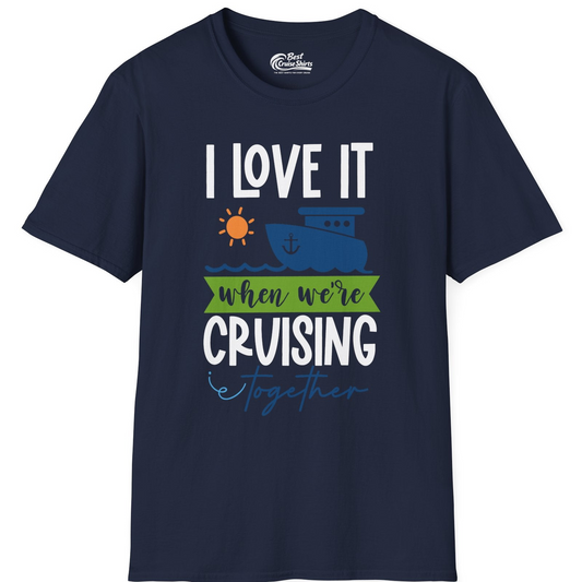 Cruising Together Shirt T-Shirt – Navy – Best Cruise Shirts