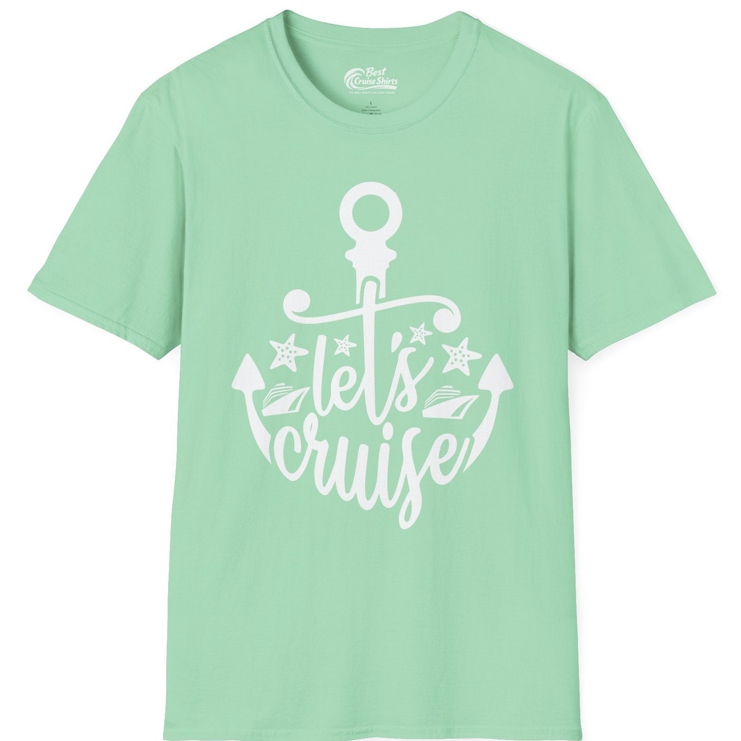 Let's Cruise Shirt T-Shirt – Mint Green – Best Cruise Shirts