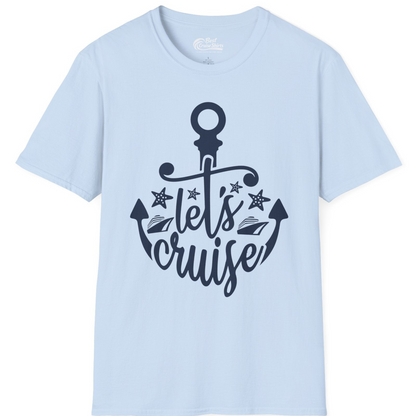 Let's Cruise Shirt T-Shirt – Light Blue – Best Cruise Shirts