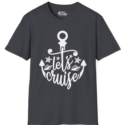 Let's Cruise Shirt T-Shirt – Dark Heather Grey – Best Cruise Shirts