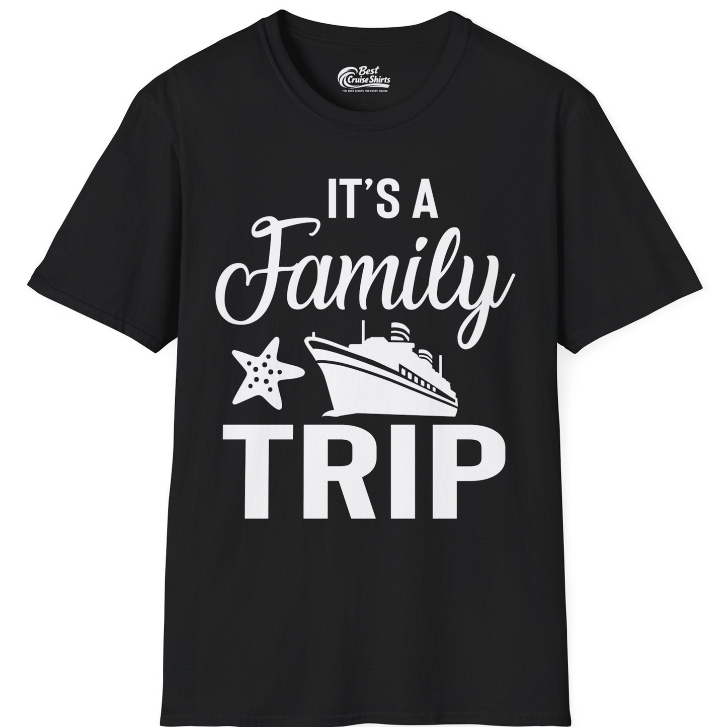 Family Cruise Trip Shirt T-Shirt – Black – Best Cruise Shirts