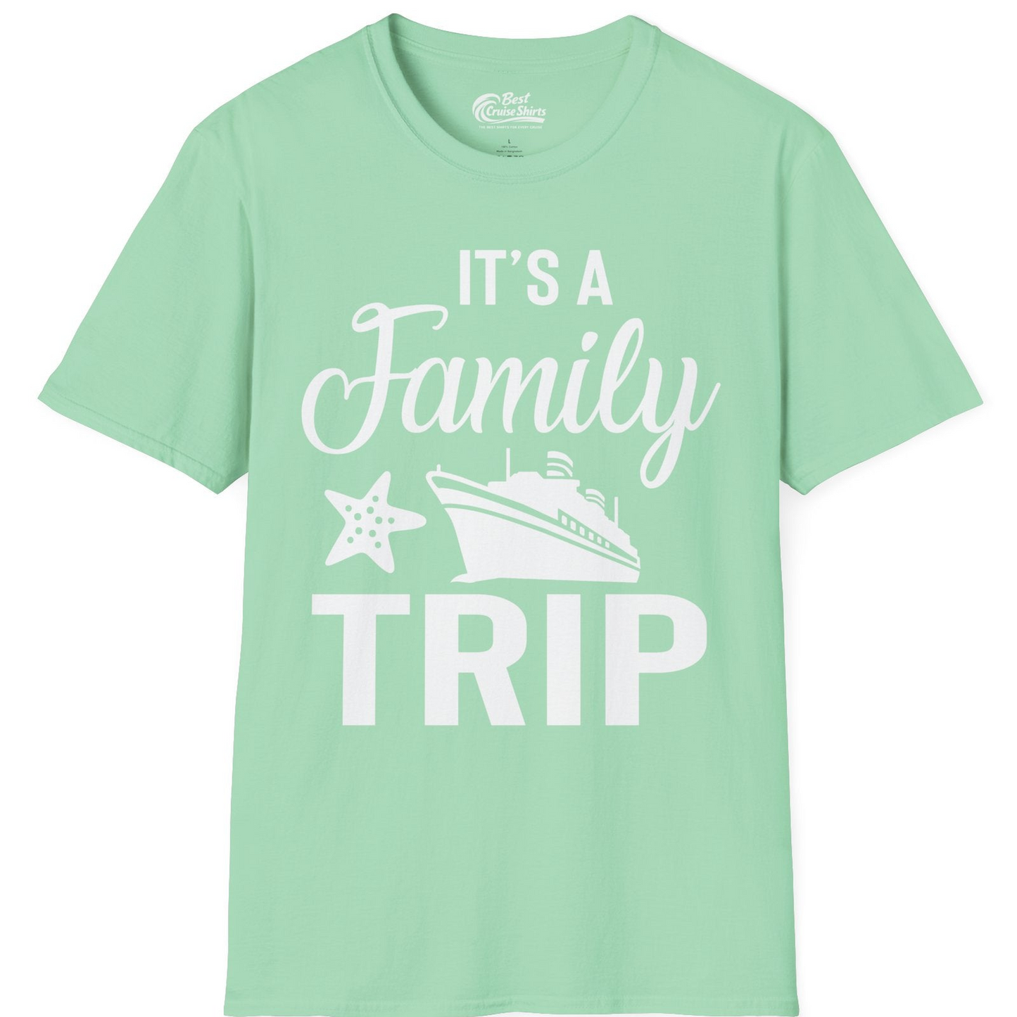 Family Cruise Trip Shirt T-Shirt – Mint Green – Best Cruise Shirts