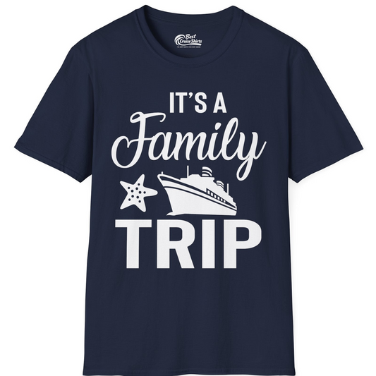Family Cruise Trip Shirt T-Shirt – Navy – Best Cruise Shirts