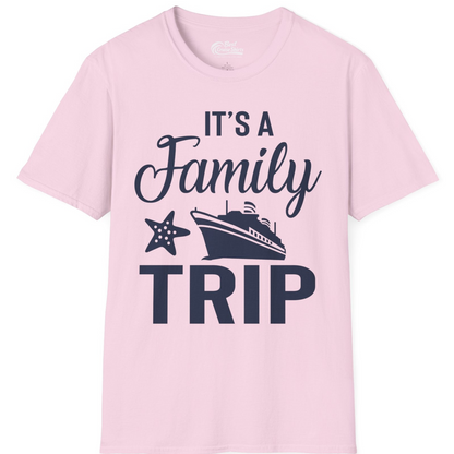 Family Cruise Trip Shirt T-Shirt – Light Pink – Best Cruise Shirts