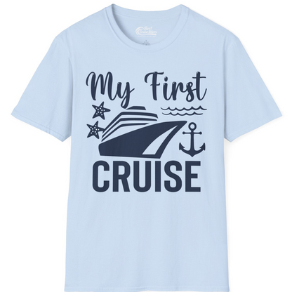 My First Cruise Shirt T-Shirt – Light Blue – Best Cruise Shirts