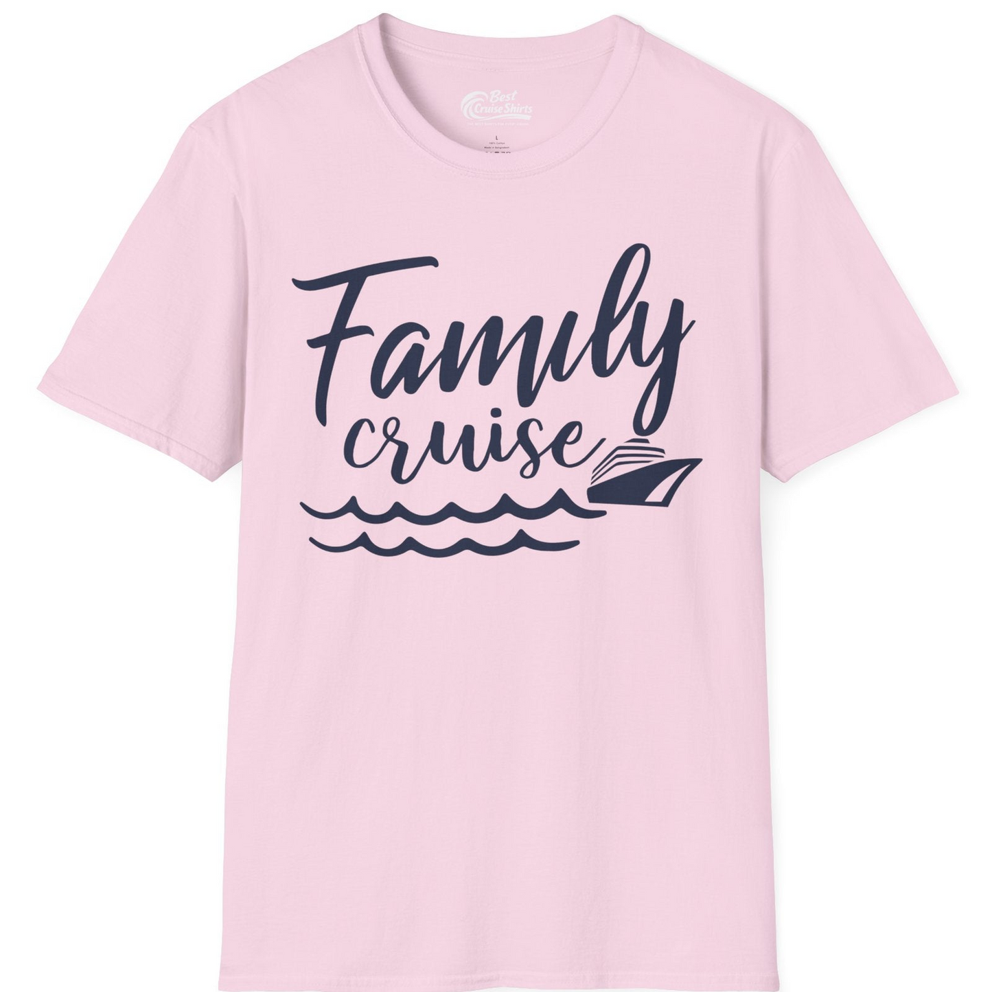 Family Cruise Shirt T-Shirt – Light Pink – Best Cruise Shirts