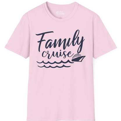 Family Cruise Shirt T-Shirt – Light Pink – Best Cruise Shirts