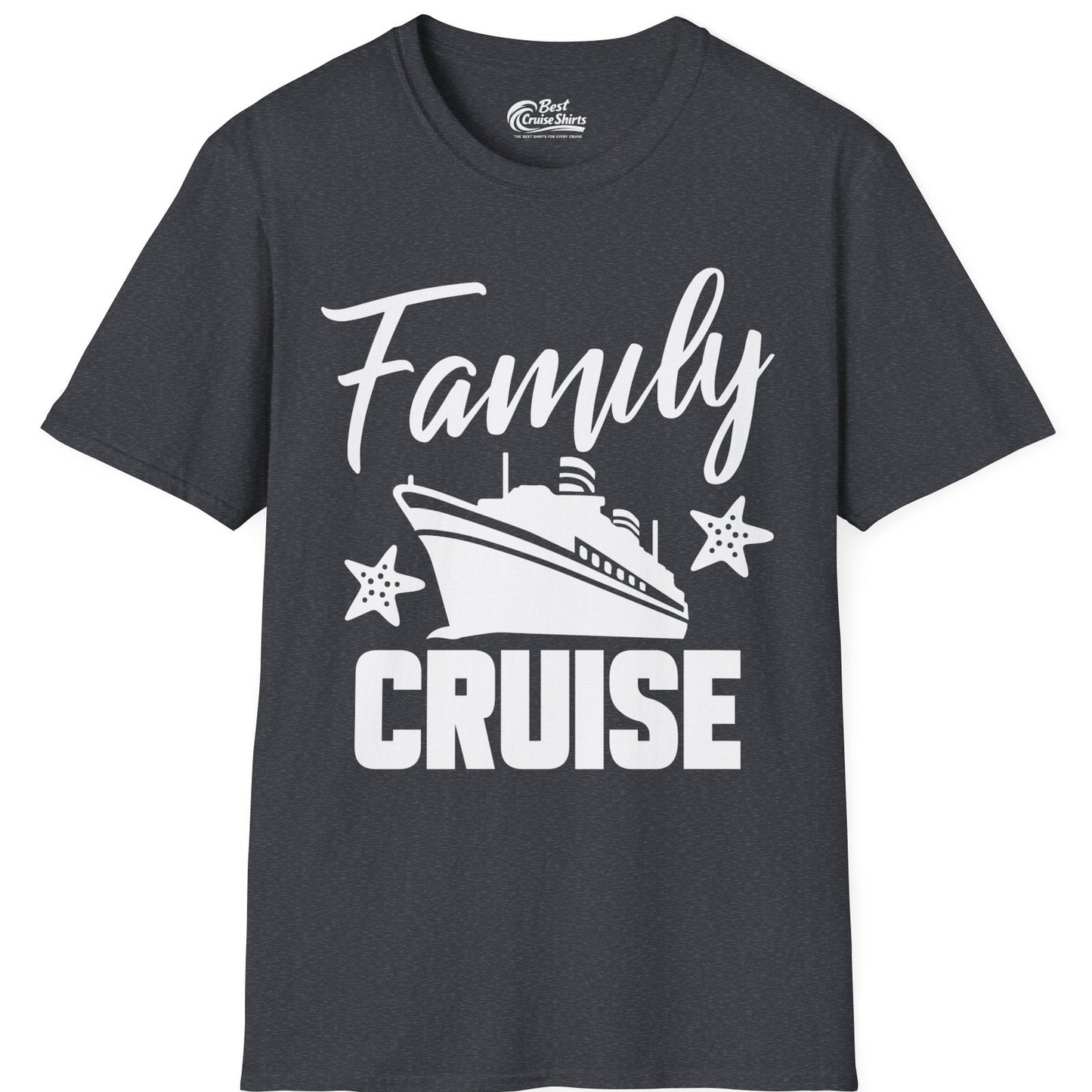 Family Cruise Shirt T-Shirt – Dark Heather Grey – Best Cruise Shirts