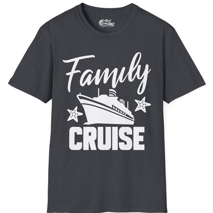 Family Cruise Shirt T-Shirt – Dark Heather Grey – Best Cruise Shirts