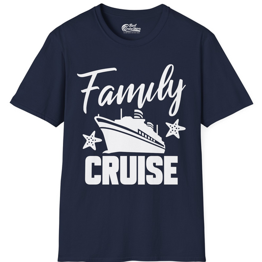 Family Cruise Shirt T-Shirt – Navy – Best Cruise Shirts