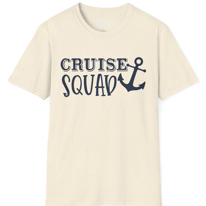 Cruise Squad Nautical Anchor Group Cruise Matching Shirt — T-Shirt T-Shirt – Natural – Best Cruise Shirts