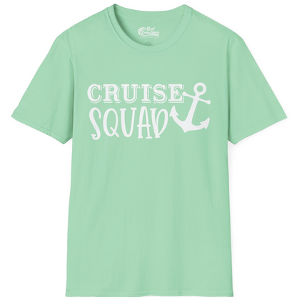 Cruise Squad Nautical Anchor Group Cruise Matching Shirt — T-Shirt T-Shirt – Mint Green – Best Cruise Shirts