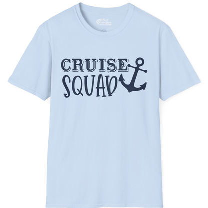 Cruise Squad Nautical Anchor Group Cruise Matching Shirt — T-Shirt T-Shirt – Light Blue – Best Cruise Shirts