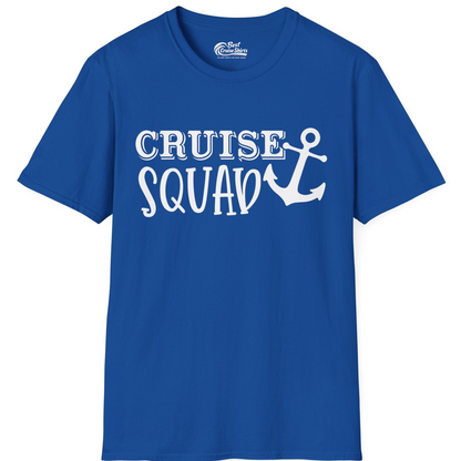 Cruise Squad Nautical Anchor Group Cruise Matching Shirt — T-Shirt T-Shirt – Royal – Best Cruise Shirts