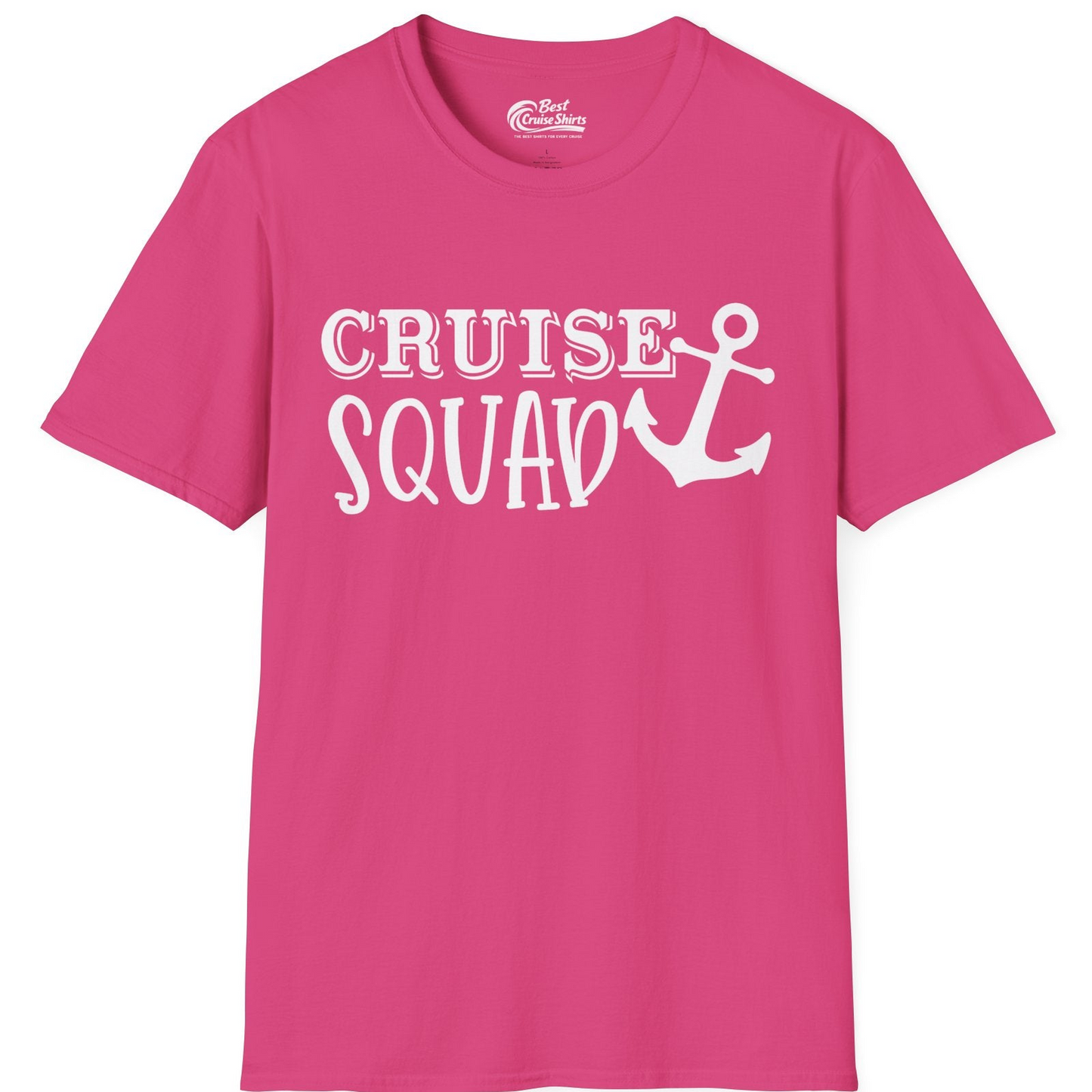Cruise Squad Nautical Anchor Group Cruise Matching Shirt — T-Shirt T-Shirt – Heliconia – Best Cruise Shirts