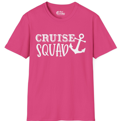 Cruise Squad Nautical Anchor Group Cruise Matching Shirt — T-Shirt T-Shirt – Heliconia – Best Cruise Shirts