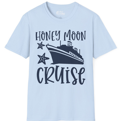 Honeymoon Cruise Shirt T-Shirt – Light Blue – Best Cruise Shirts