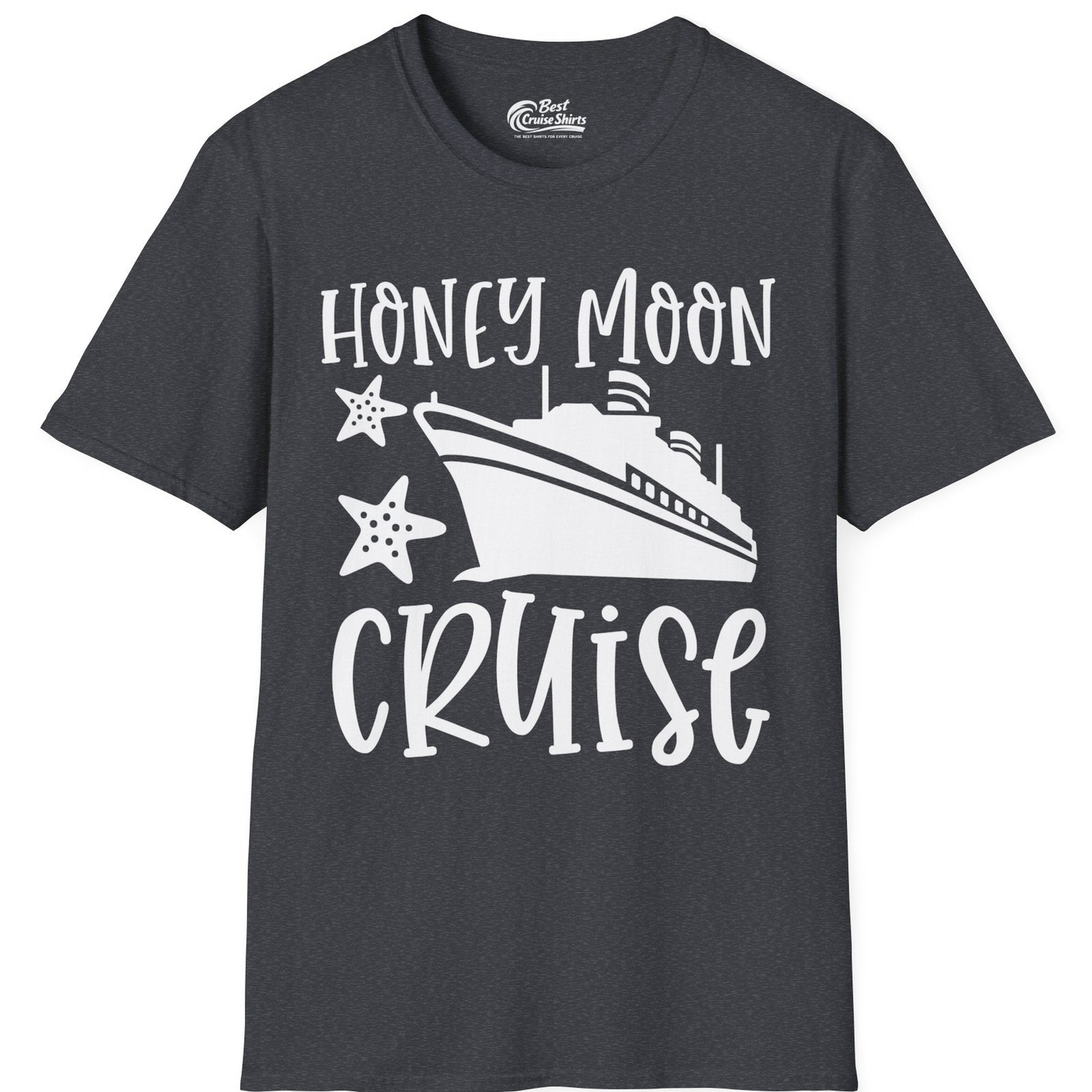 Honeymoon Cruise Shirt T-Shirt – Dark Heather Grey – Best Cruise Shirts