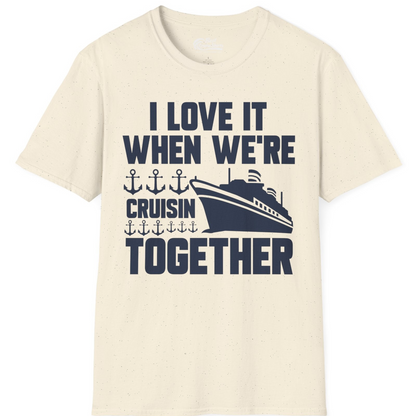 Cruisin Together Nautical Anchors Group Cruise Ship Shirt — T-Shirt T-Shirt – Natural – Best Cruise Shirts