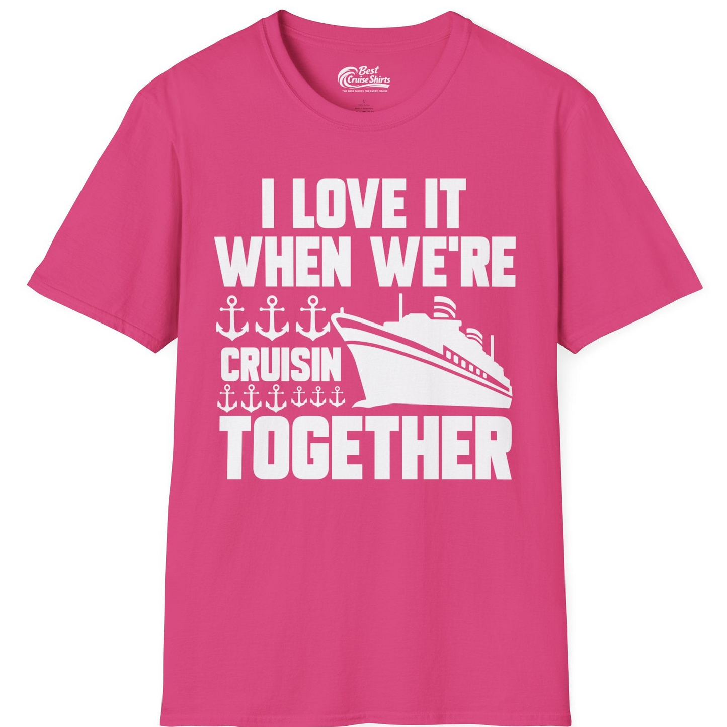 Cruisin Together Nautical Anchors Group Cruise Ship Shirt — T-Shirt T-Shirt – Heliconia – Best Cruise Shirts