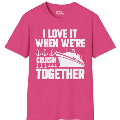 Cruisin Together Nautical Anchors Group Cruise Ship Shirt — T-Shirt T-Shirt – Heliconia – Best Cruise Shirts
