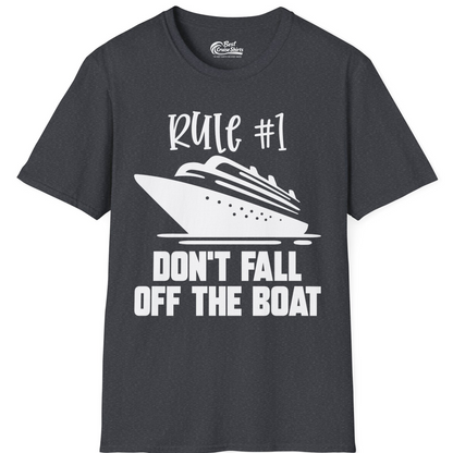 Rule Number One Cruise Shirt T-Shirt – Dark Heather Grey – Best Cruise Shirts