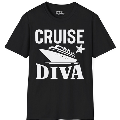 Cruise Diva Shirt T-Shirt – Black – Best Cruise Shirts