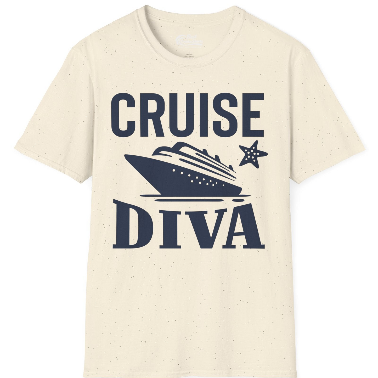Cruise Diva Shirt T-Shirt – Natural – Best Cruise Shirts