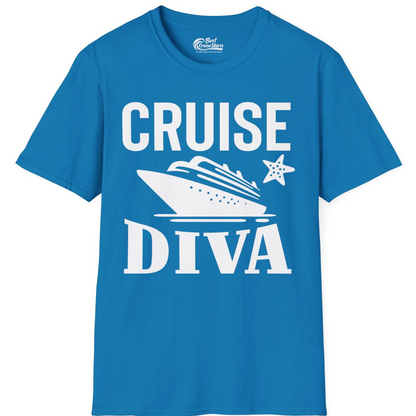 Cruise Diva Shirt T-Shirt – Sapphire – Best Cruise Shirts