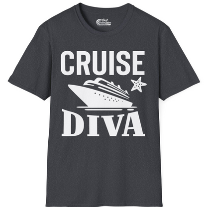Cruise Diva Shirt T-Shirt – Dark Heather Grey – Best Cruise Shirts