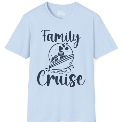 Family Cruise Shirt T-Shirt – Light Blue – Best Cruise Shirts