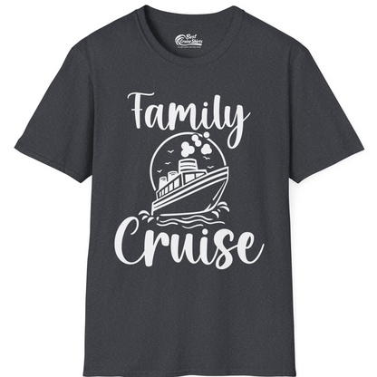 Family Cruise Shirt T-Shirt – Dark Heather Grey – Best Cruise Shirts