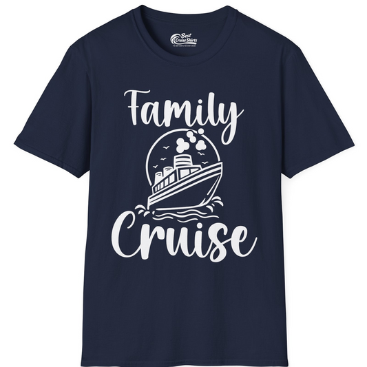 Family Cruise Shirt T-Shirt – Navy – Best Cruise Shirts