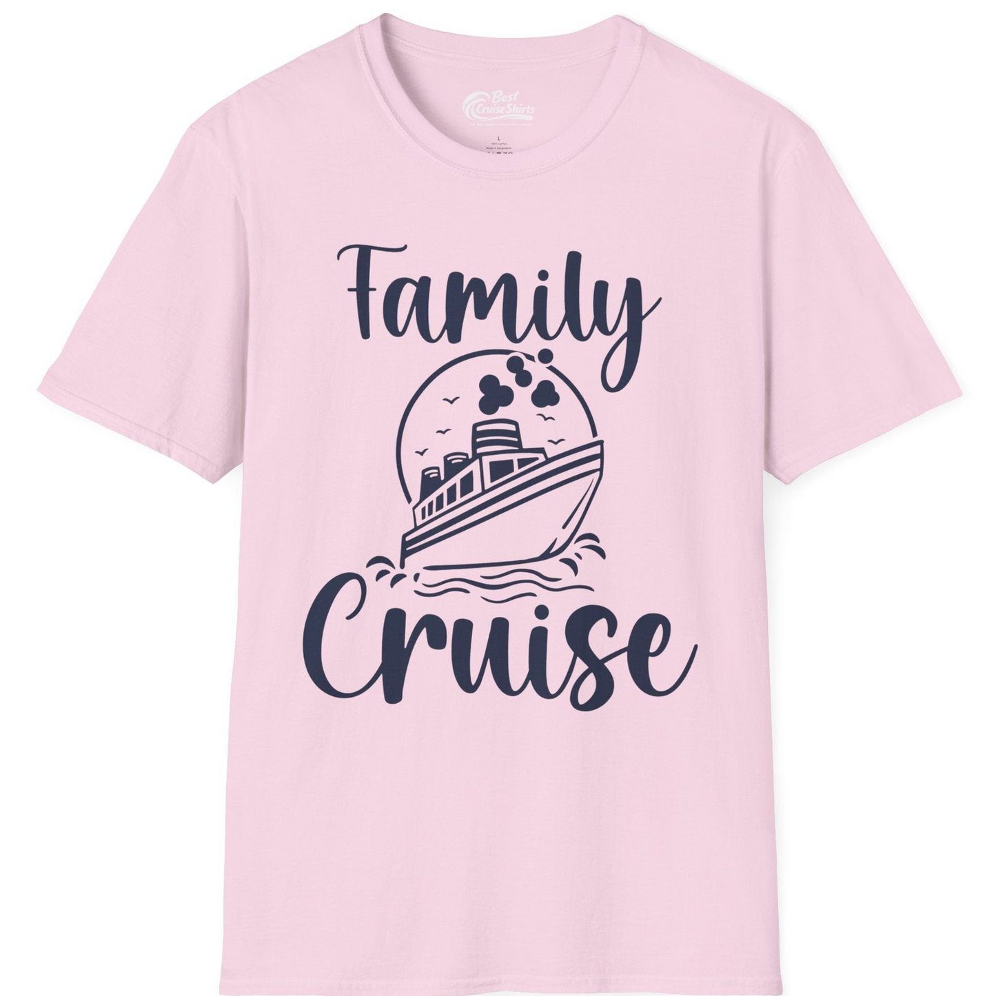 Family Cruise Shirt T-Shirt – Light Pink – Best Cruise Shirts