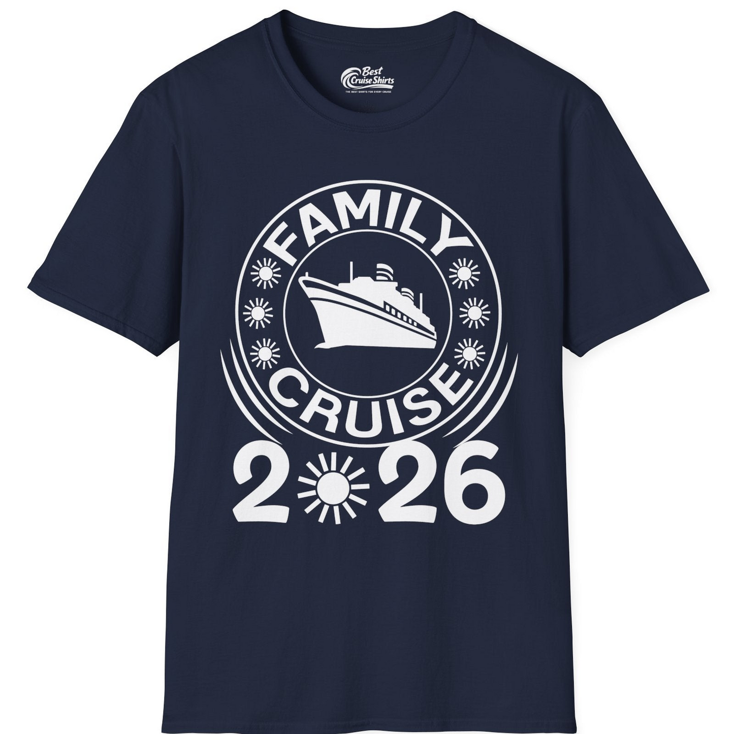 Family Cruise 2026 Shirt T-Shirt – Navy – Best Cruise Shirts