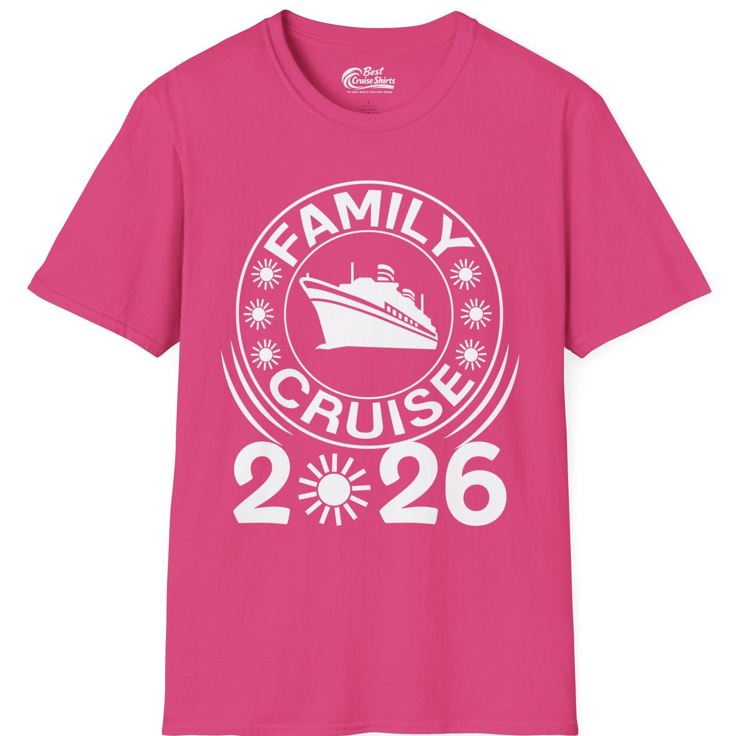 Family Cruise 2026 Shirt T-Shirt – Heliconia – Best Cruise Shirts
