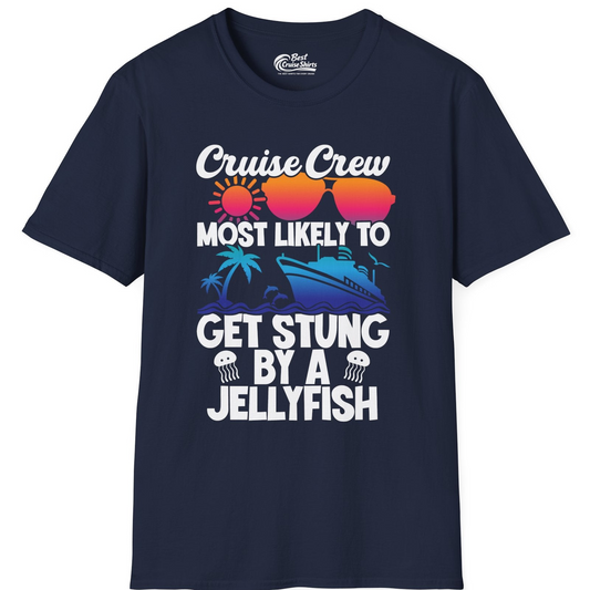 Cruise Crew Shirt T-Shirt – Navy – Best Cruise Shirts