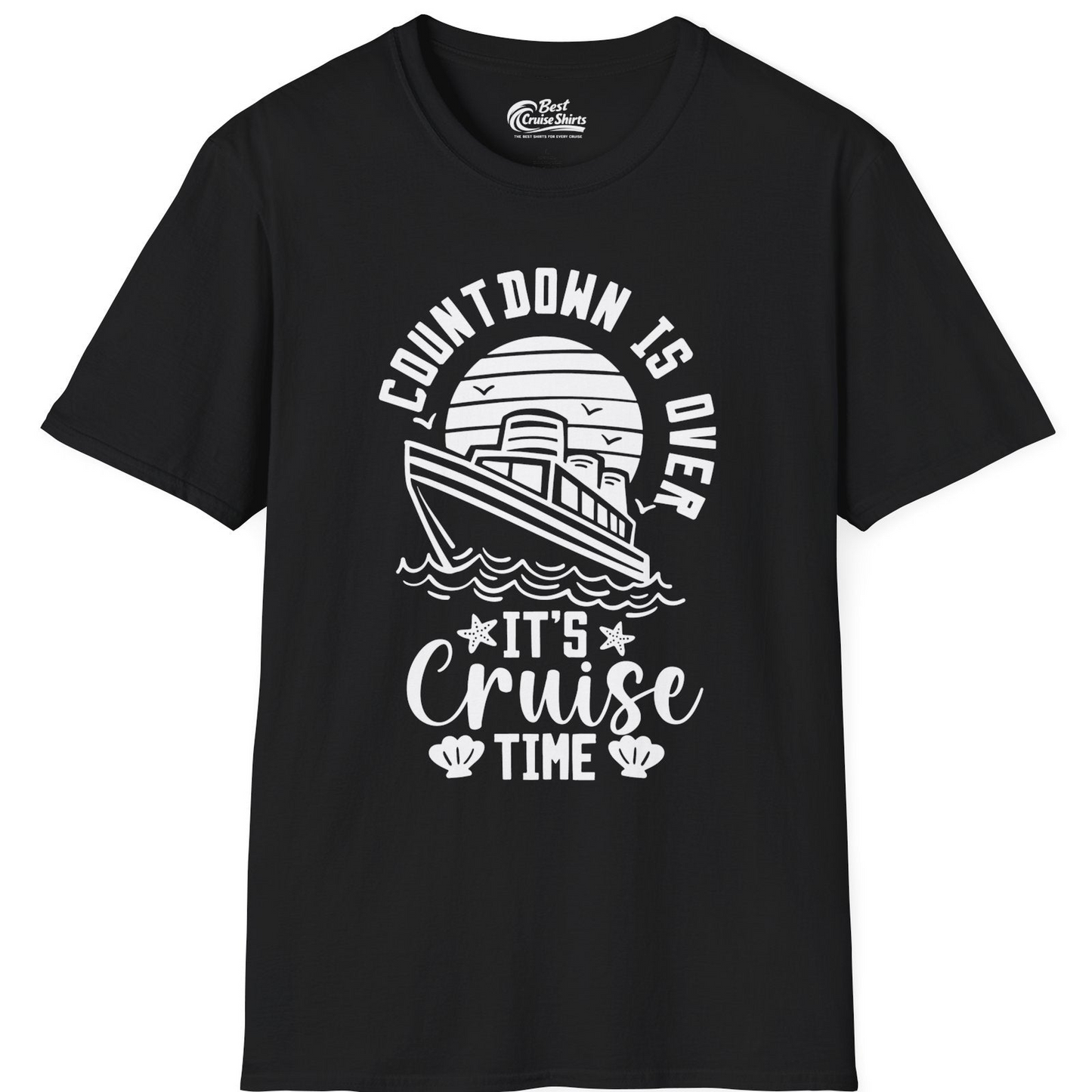 Countdown Is Over T-Shirt – Black – Best Cruise Shirts