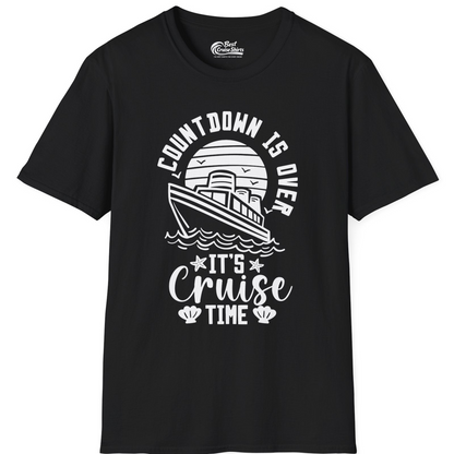 Countdown Is Over T-Shirt – Black – Best Cruise Shirts