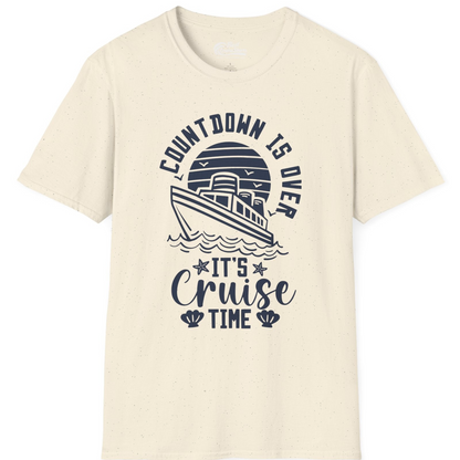 Countdown Is Over T-Shirt – Natural – Best Cruise Shirts