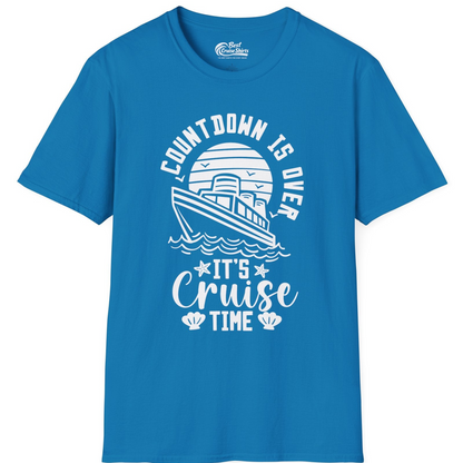 Countdown Is Over T-Shirt – Sapphire – Best Cruise Shirts