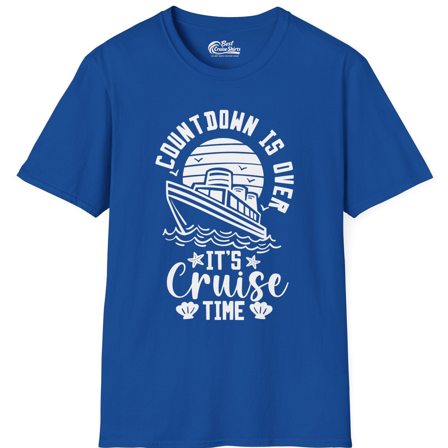 Countdown Is Over T-Shirt – Royal – Best Cruise Shirts