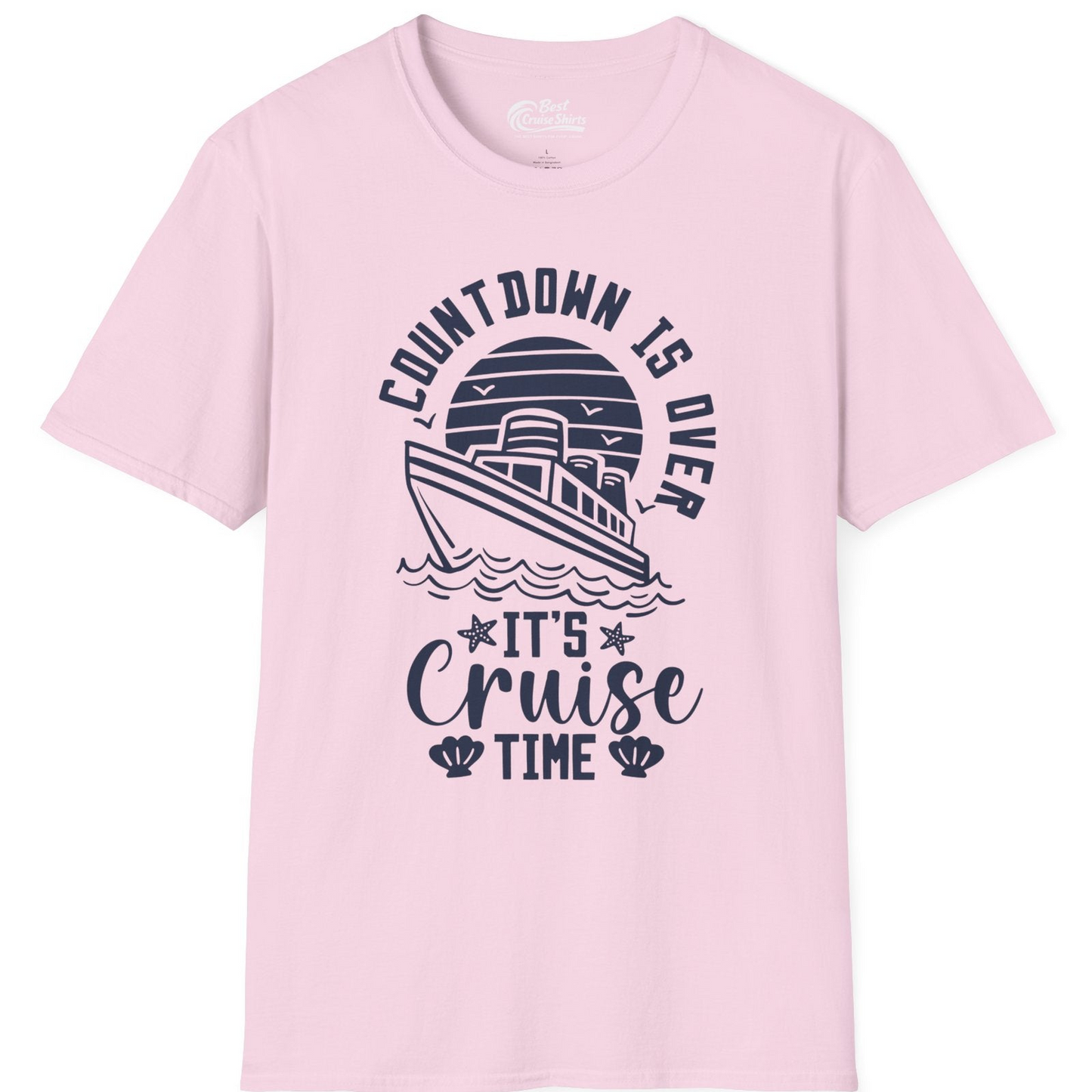 Countdown Is Over T-Shirt – Light Pink – Best Cruise Shirts