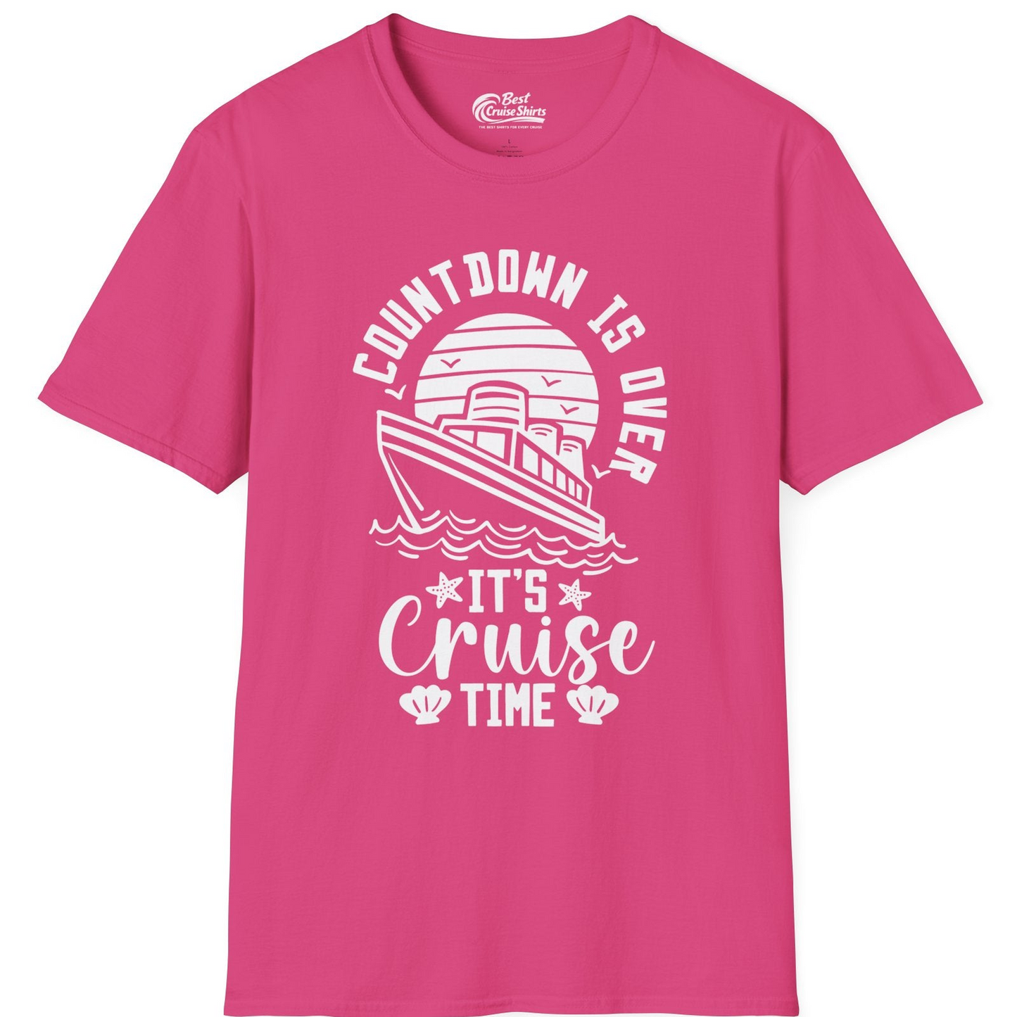 Countdown Is Over T-Shirt – Heliconia – Best Cruise Shirts