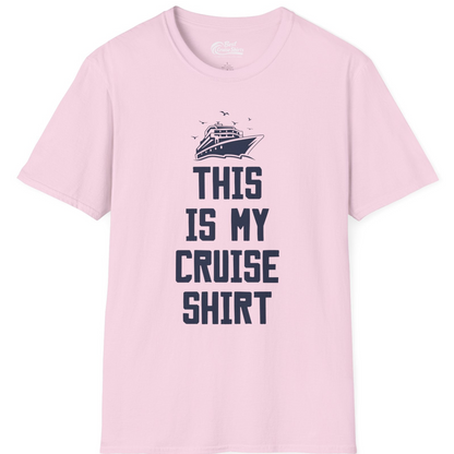 This Is My Cruise Shirt Bold Cruise Ship Graphic Tee — T-Shirt T-Shirt – Light Pink – Best Cruise Shirts